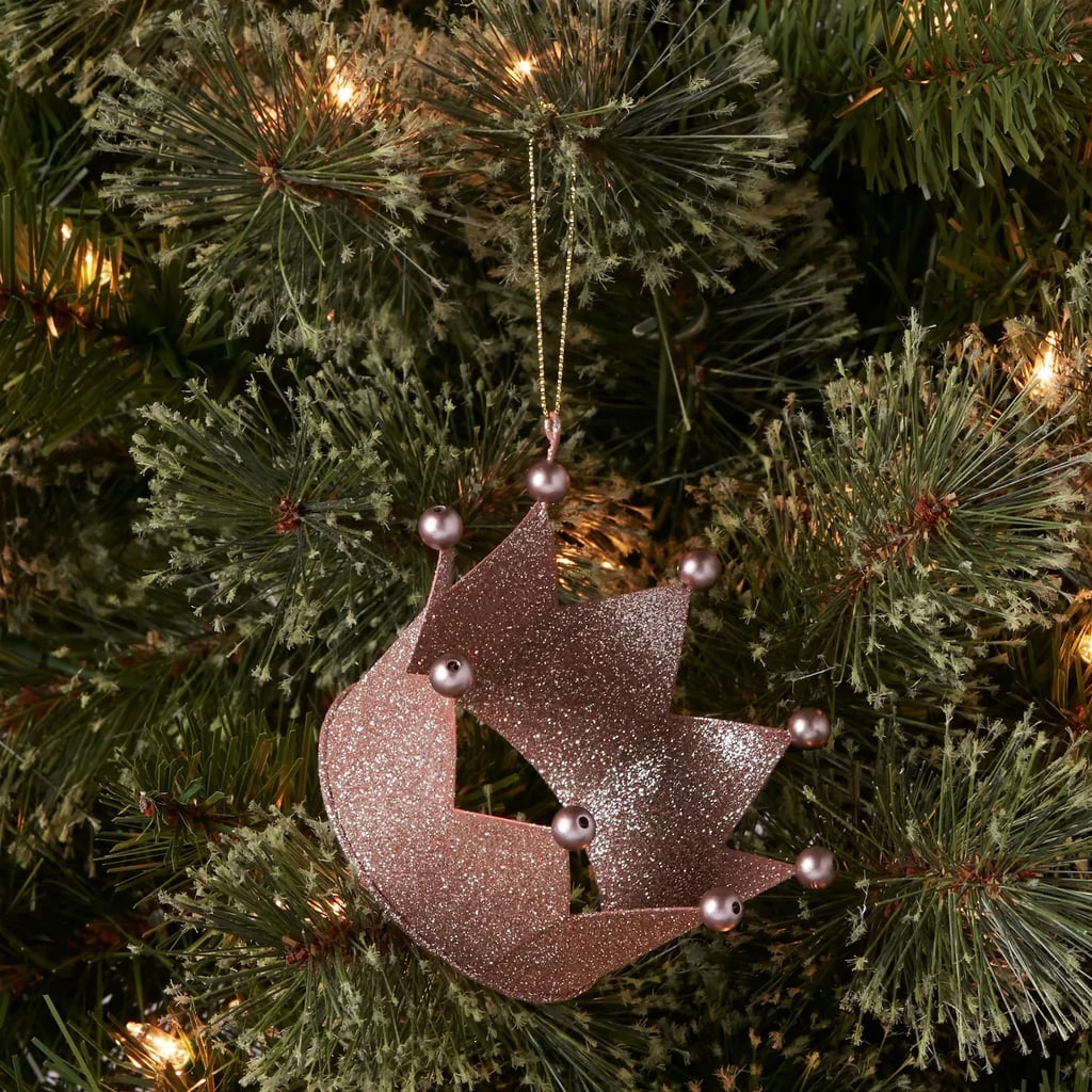 Glitter Crown Christmas Tree Ornament