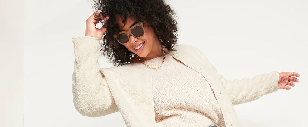 Collarless Sherpa Jacket From Old Navy | Editor Review