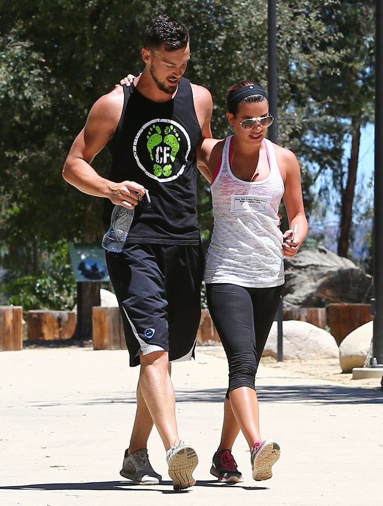 Lea Michele and Matthew Paetz Show PDA on Hike