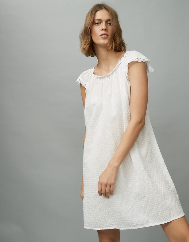 The White Company Cotton Broderie Nightgown