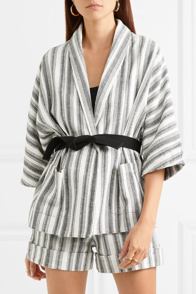 Vanessa Bruno Belted Striped Jacket