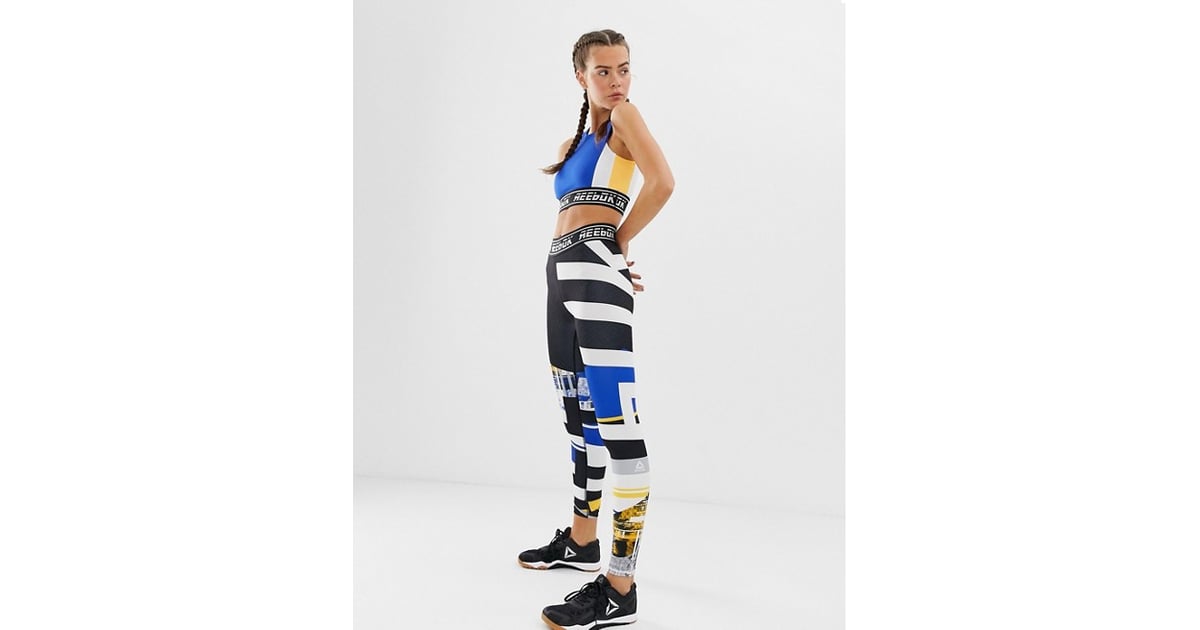 reebok printed leggings