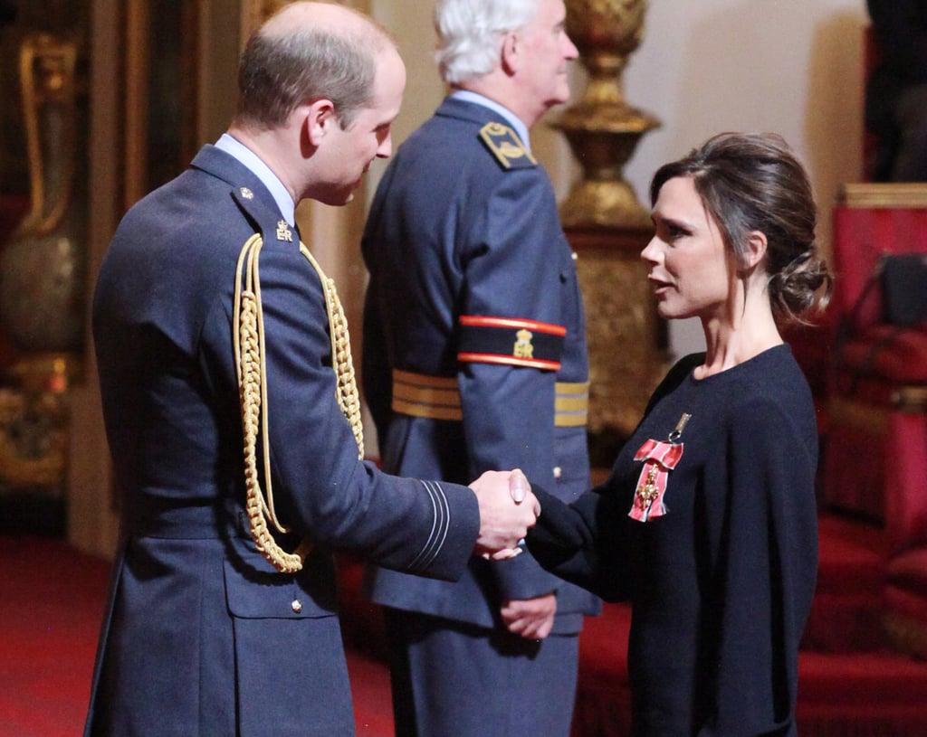 Victoria Beckham at OBE Investiture Ceremony