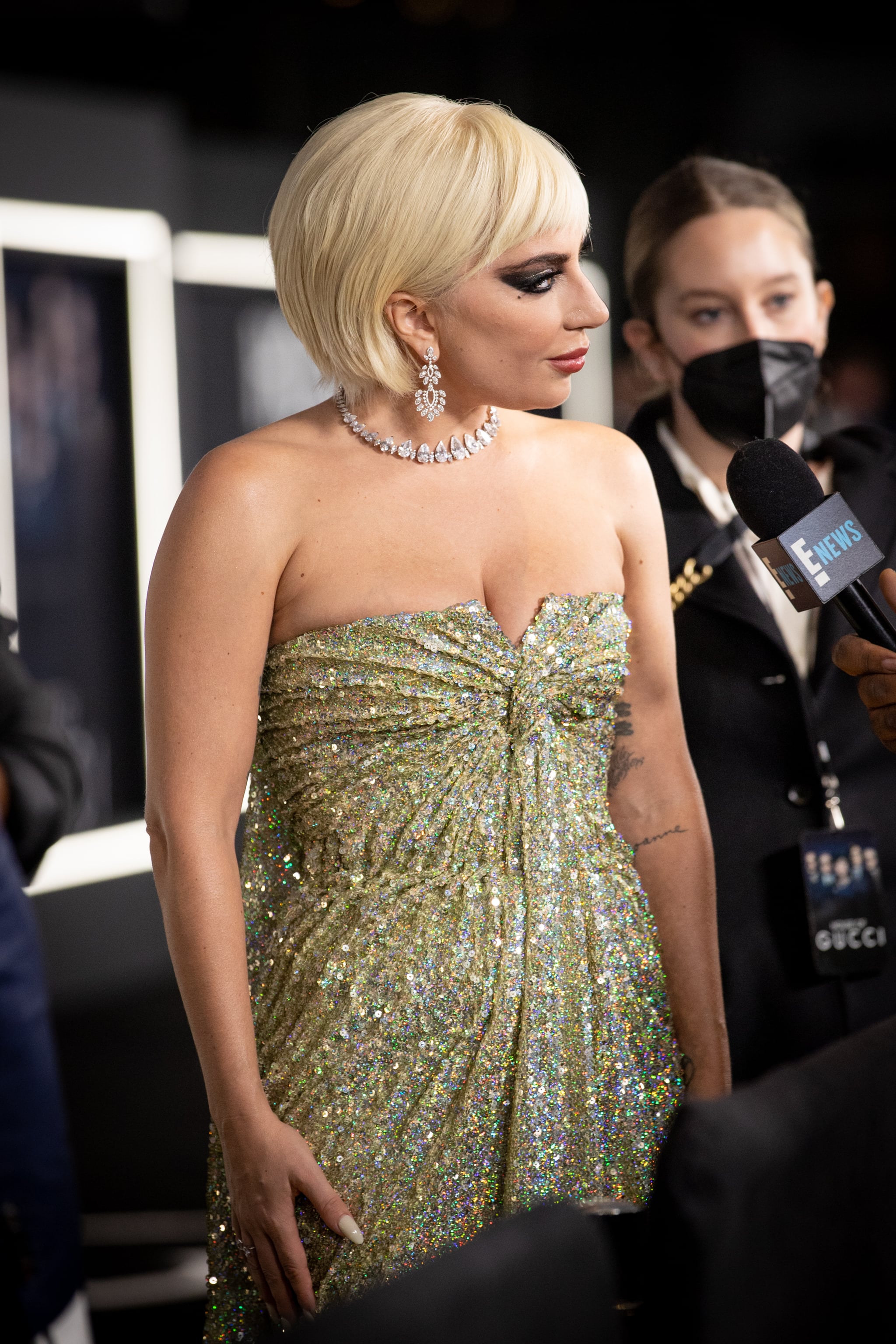 Lady Gaga Wears Sequin Valentino Haute Couture Dress POPSUGAR