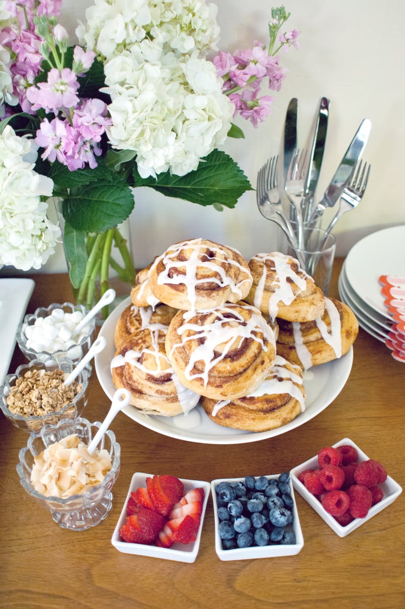 Set Up a Cinnamon Roll Bar