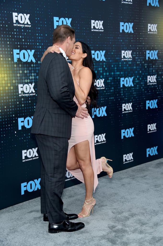 Nikki Bella and John Cena at NBC Upfront May 2017