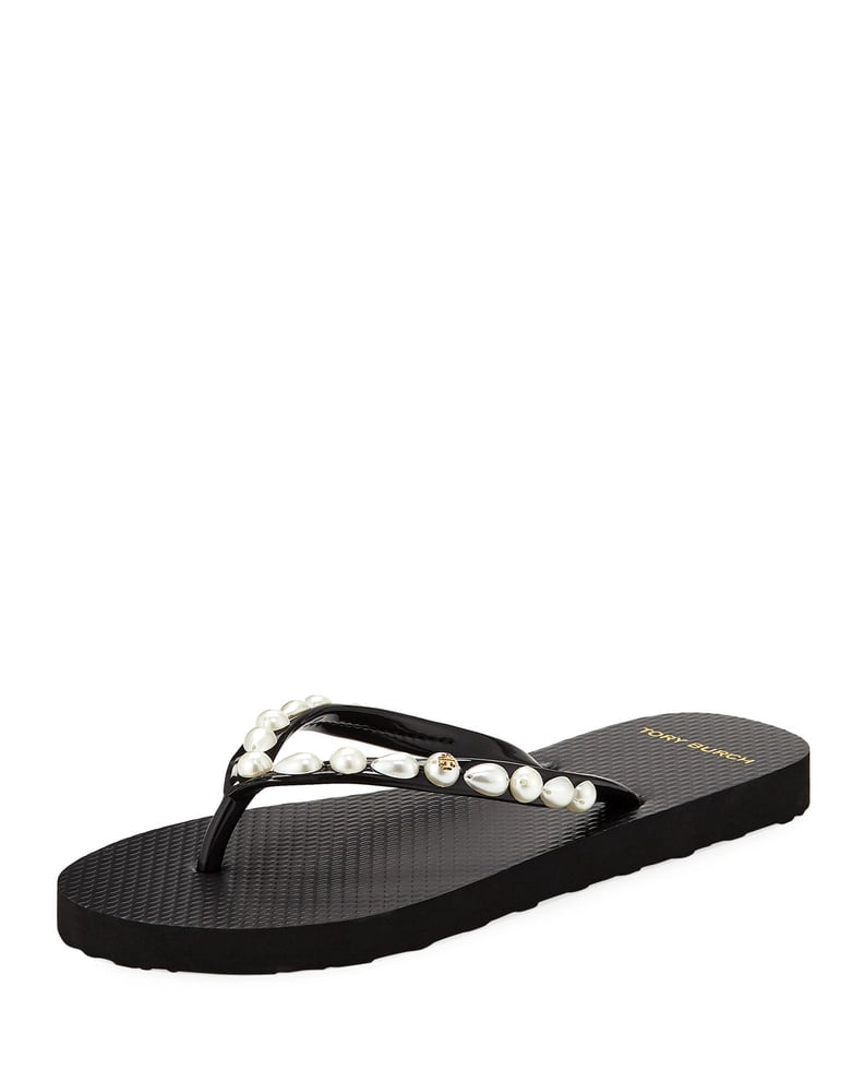 Tory Burch Pearlescent Flat Flip Flop