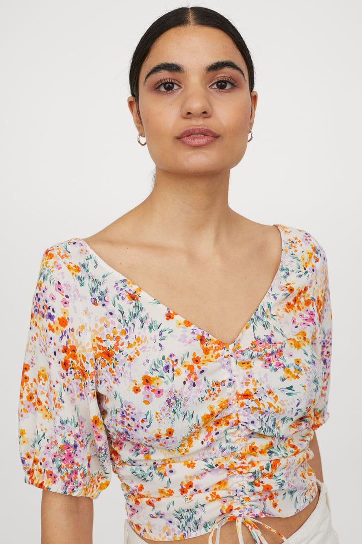 Draped blouse discount h&m