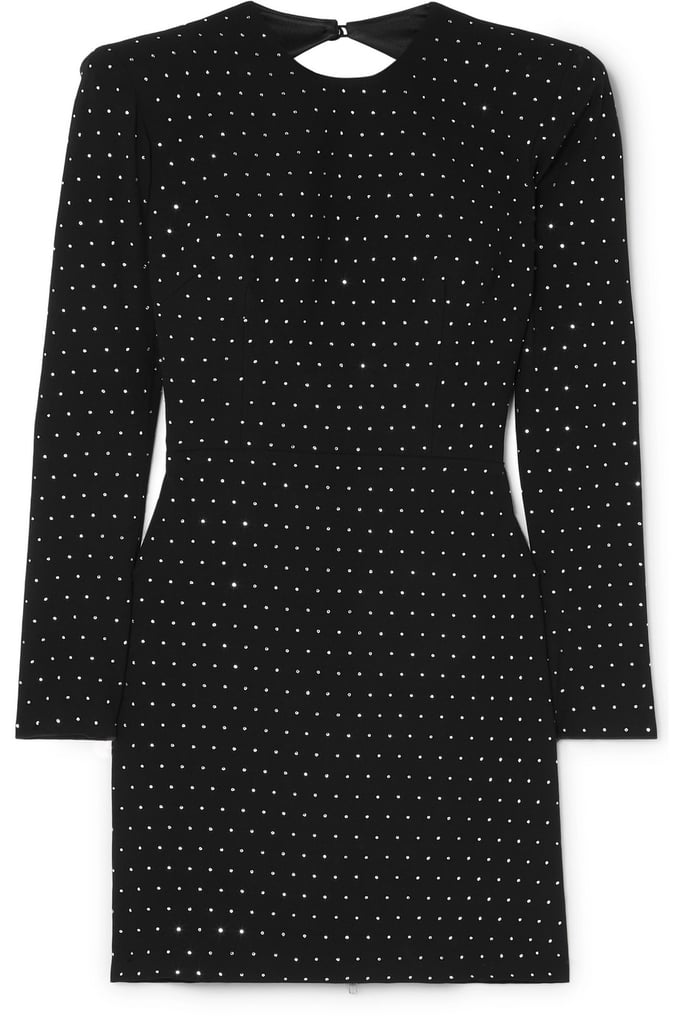 Alex Perry Belle Open-Back Crystal-Embellished Crepe Mini Dress