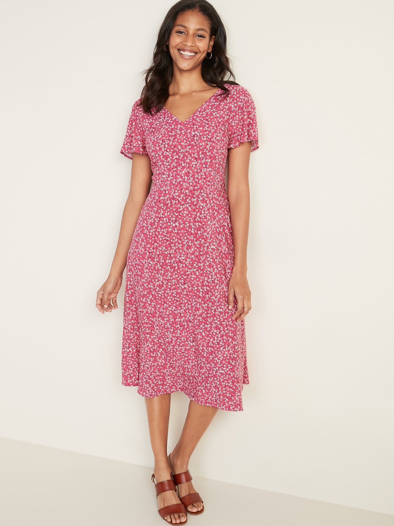 Fit and flare spring dresses discount