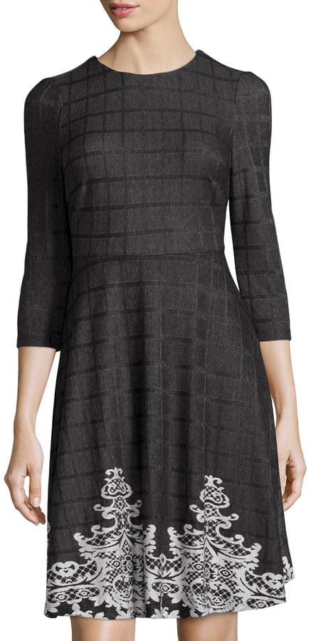 Label by 5twelve Three-Quarter-Sleeve Knit Jacquard Dress ($89)
