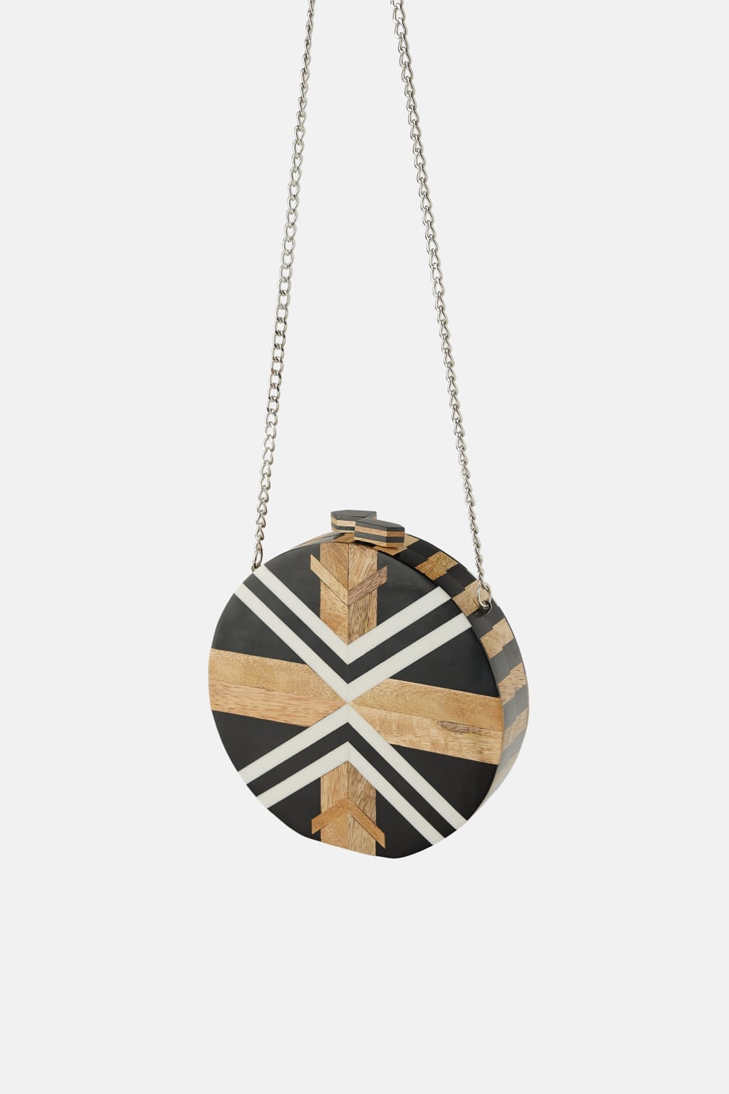 zara wooden crossbody bag