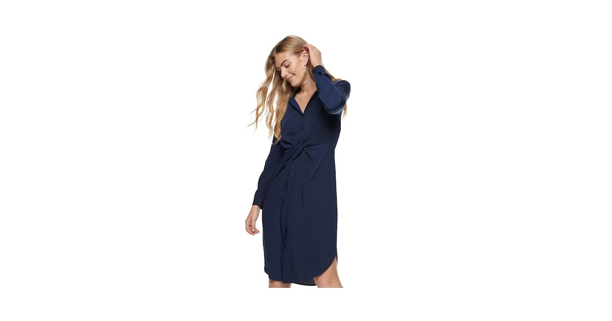 Nine West KnotFront Shirt Dress Ciara Is the Face of Nine West's New Kohl's Line POPSUGAR