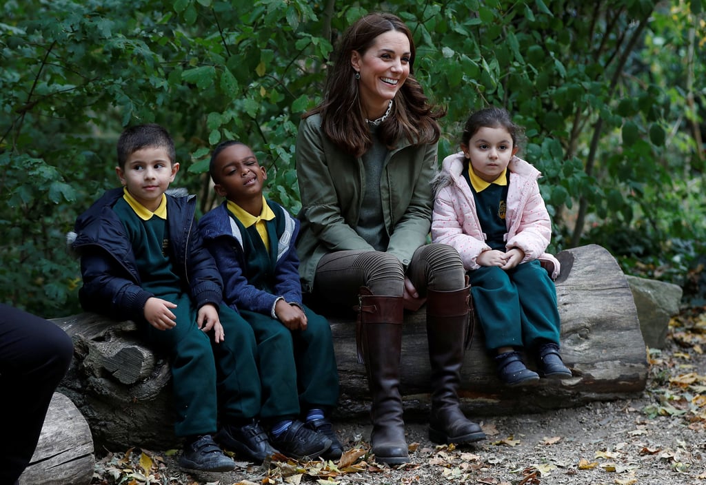 Kate Middleton With Kids at Sayers Croft Forest School 2018