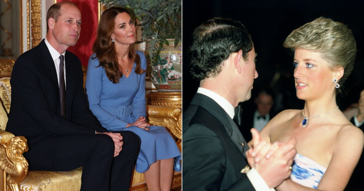 Kate Middleton Wearing Princess Diana S Saudi Sapphire Suite Popsugar Fashion