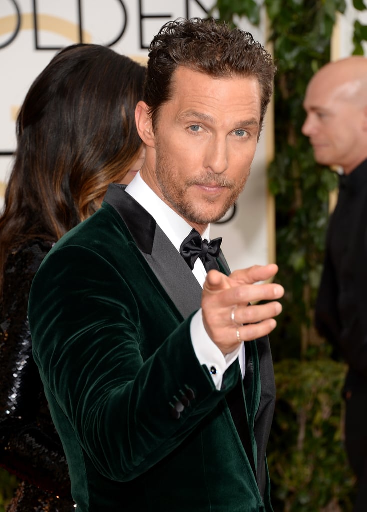 Matthew McConaughey at the Golden Globes 2014