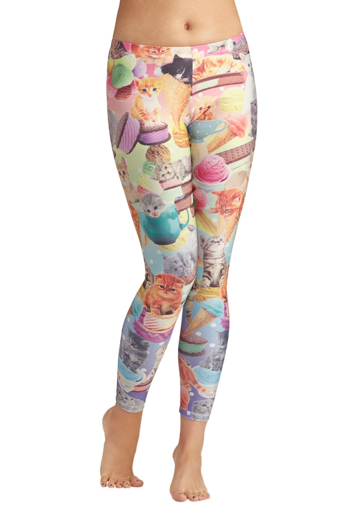 I scream, meow scream, we all scream for these incredible cat leggings ($45).