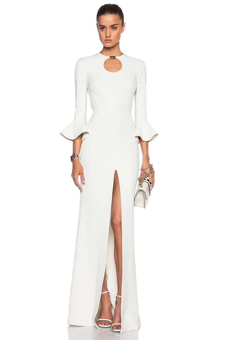 David Koma Short Peplum Sleeve Gown ($2,614) | Wedding Outfit Ideas ...