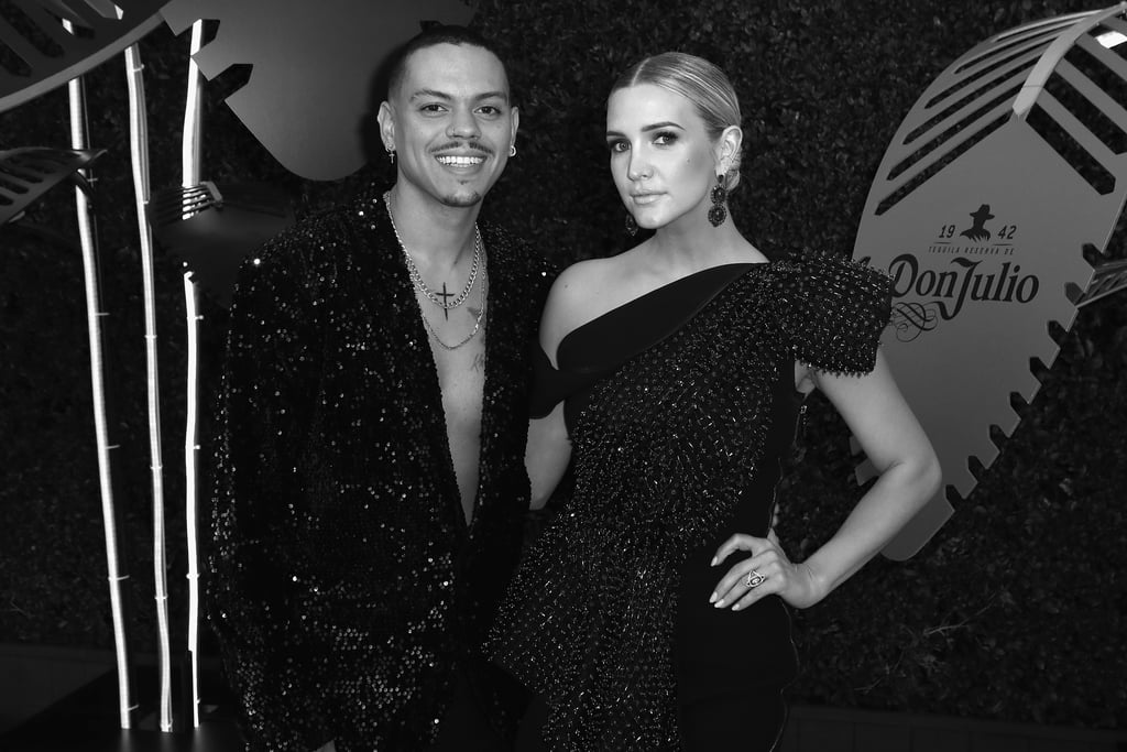 Pictured: Evan Ross and Ashlee Simpson