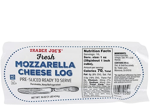 Fresh Mozzarella Cheese Log | Keto Snacks at Trader Joe's ...
