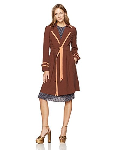 Wall Street Colorblock Trench Coat