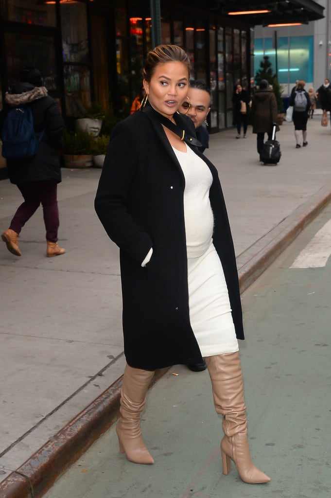 Chrissy Teigen Almost Getting Hit by a Bike Pictures 2018