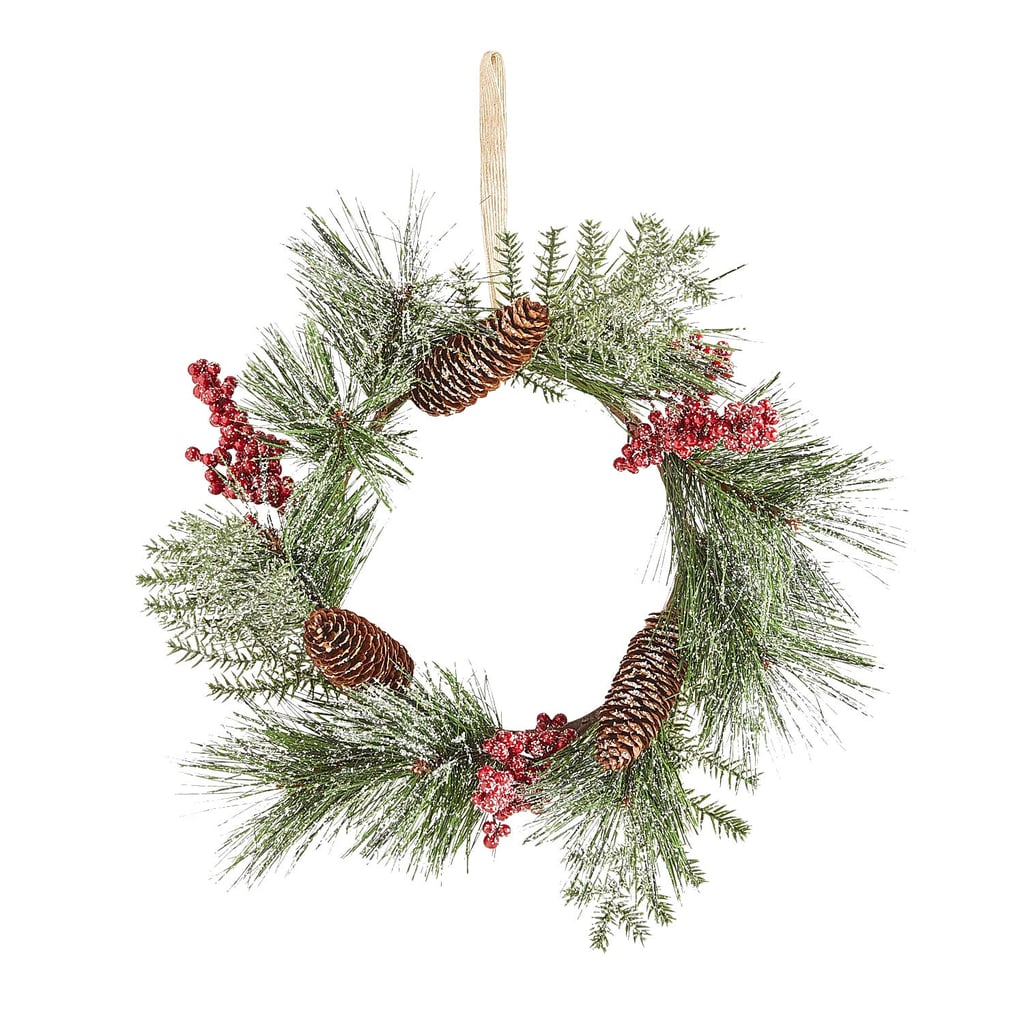 Frosted Berries Faux Pine Mini Wreath
