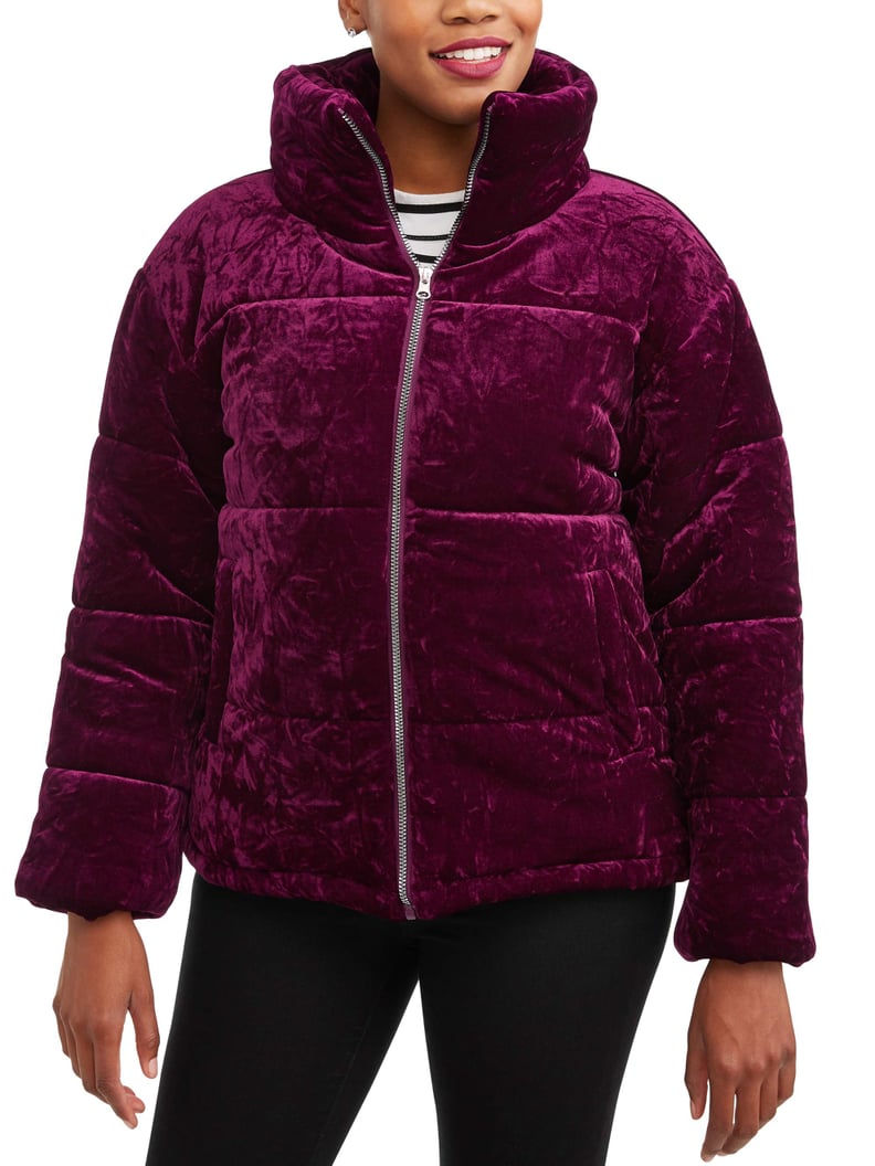 Climate Concepts Crushed Velvet Bubble Jacket