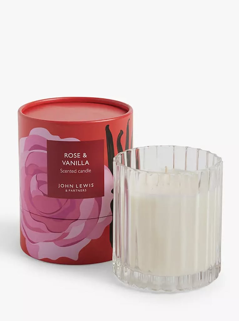 Rose & Vanilla Scented Candle