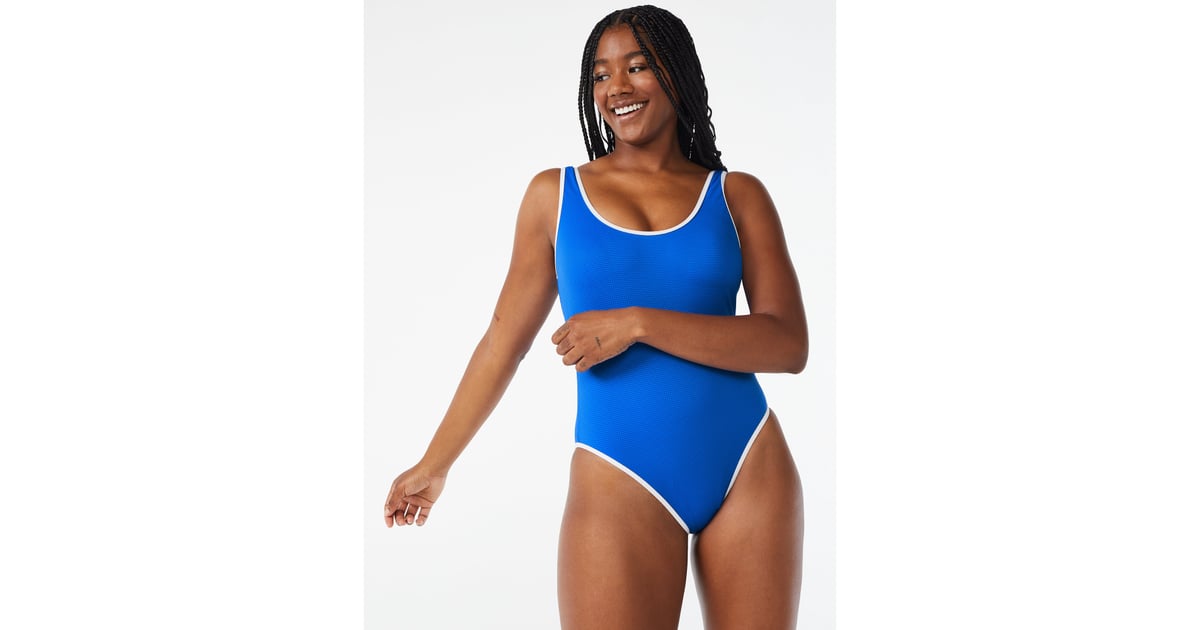 Neon blue one piece swimsuit best sale