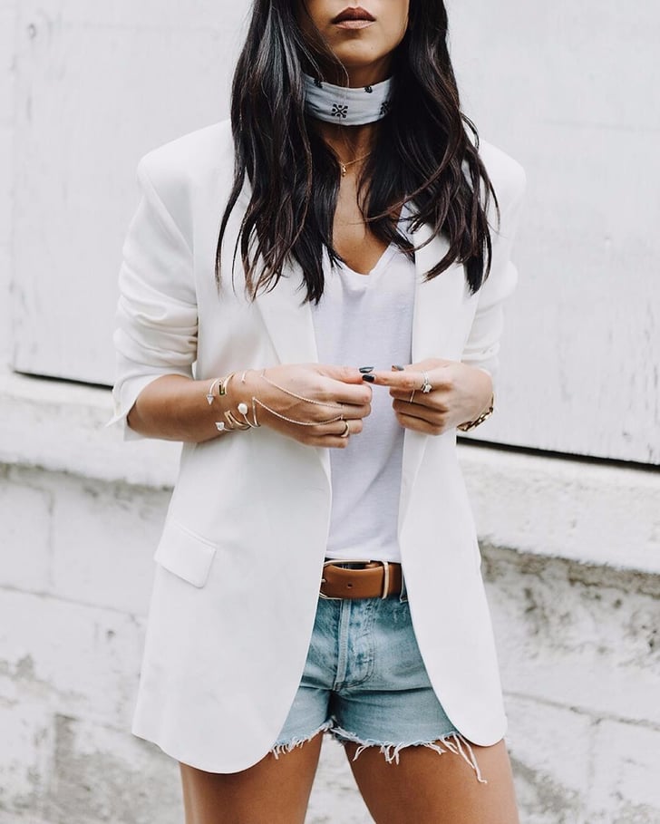 How to Wear Denim Shorts POPSUGAR Fashion