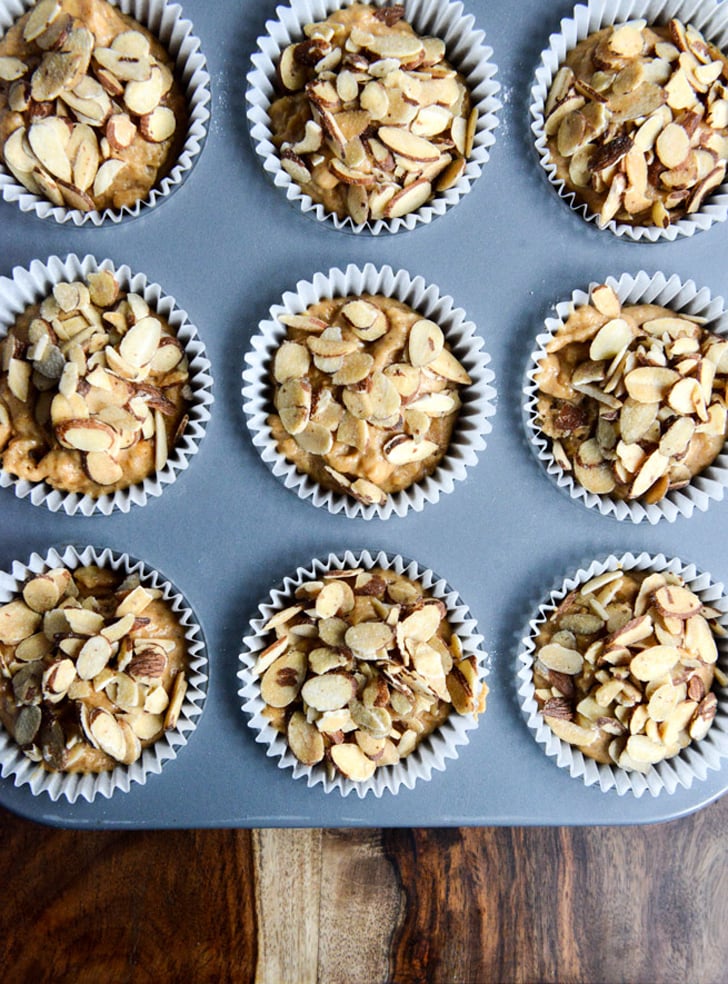 Whole-Wheat Toasted Almond Pumpkin Muffins