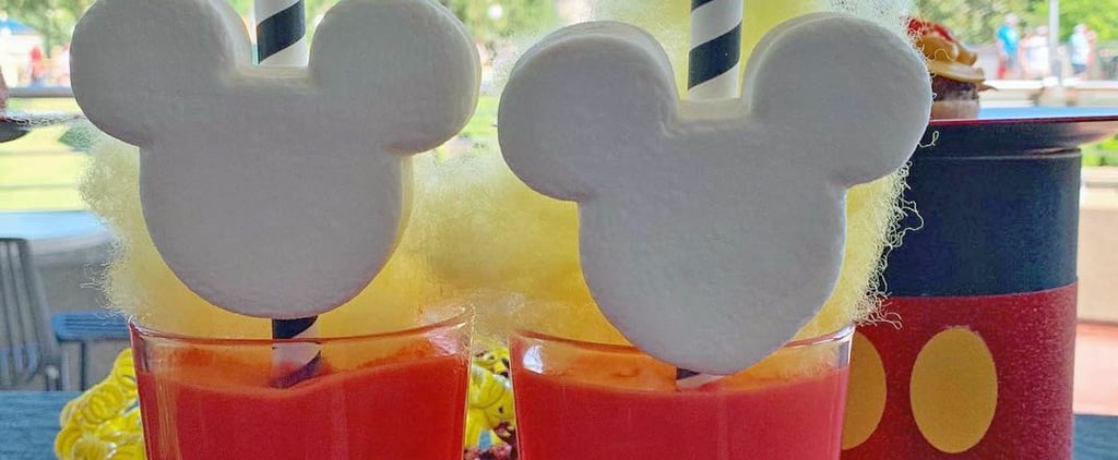 Strawberry Mickey Mouse Milkshake at Walt Disney World