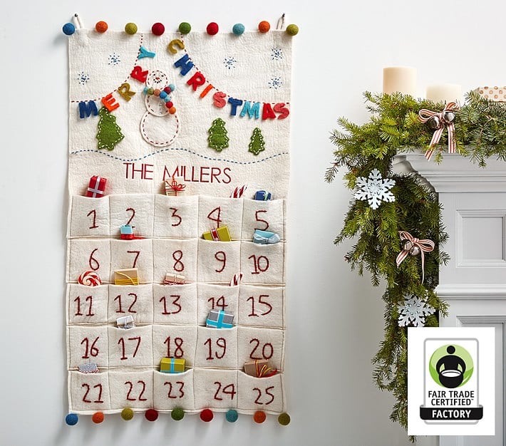 Merry & Bright Advent Calendar Reusable Advent Calendars For Families