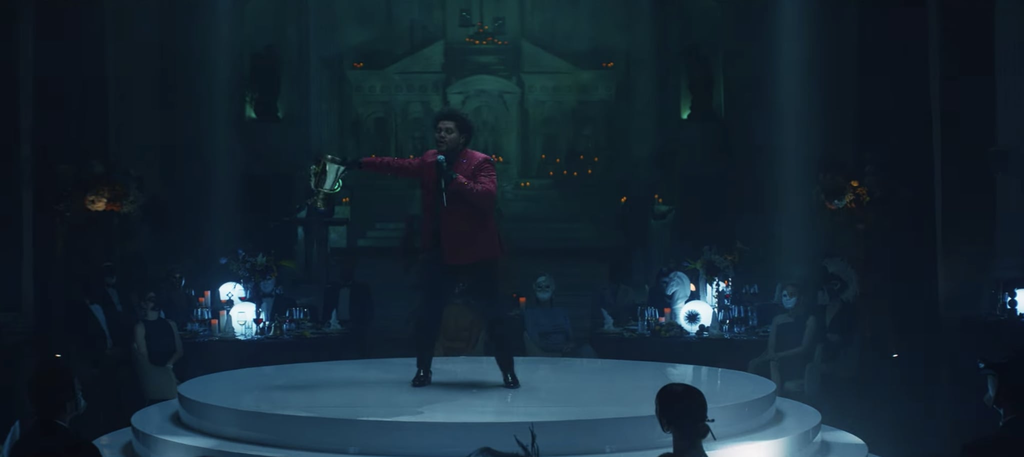 See the References in The Weeknd's Save Your Tears Video