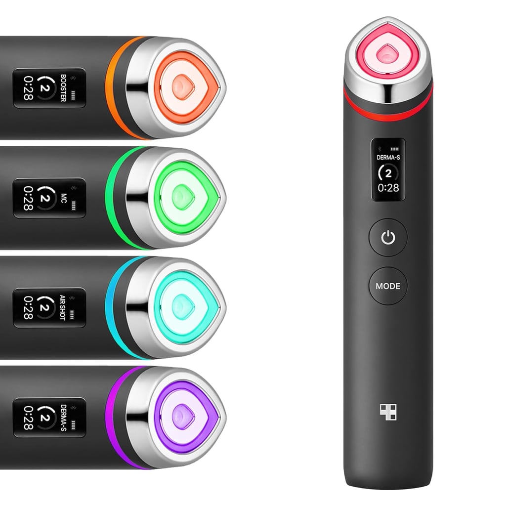 Medicube Age-R Booster Pro ($175, originally $220)
This viral glow device helps skin-care products to better absorb into skin while also boosting elasticity, minimizing fine lines and wrinkles, and more. You can tap into four different modes that focus on everything from pore care to contouring. The best part? It's needle-free and doesn't require conductive gel.