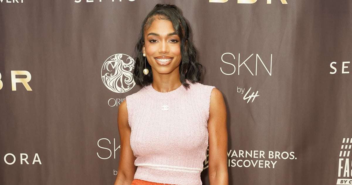 Lori Harvey Rocks a Sheer, Tiger-Print Catsuit For a Night