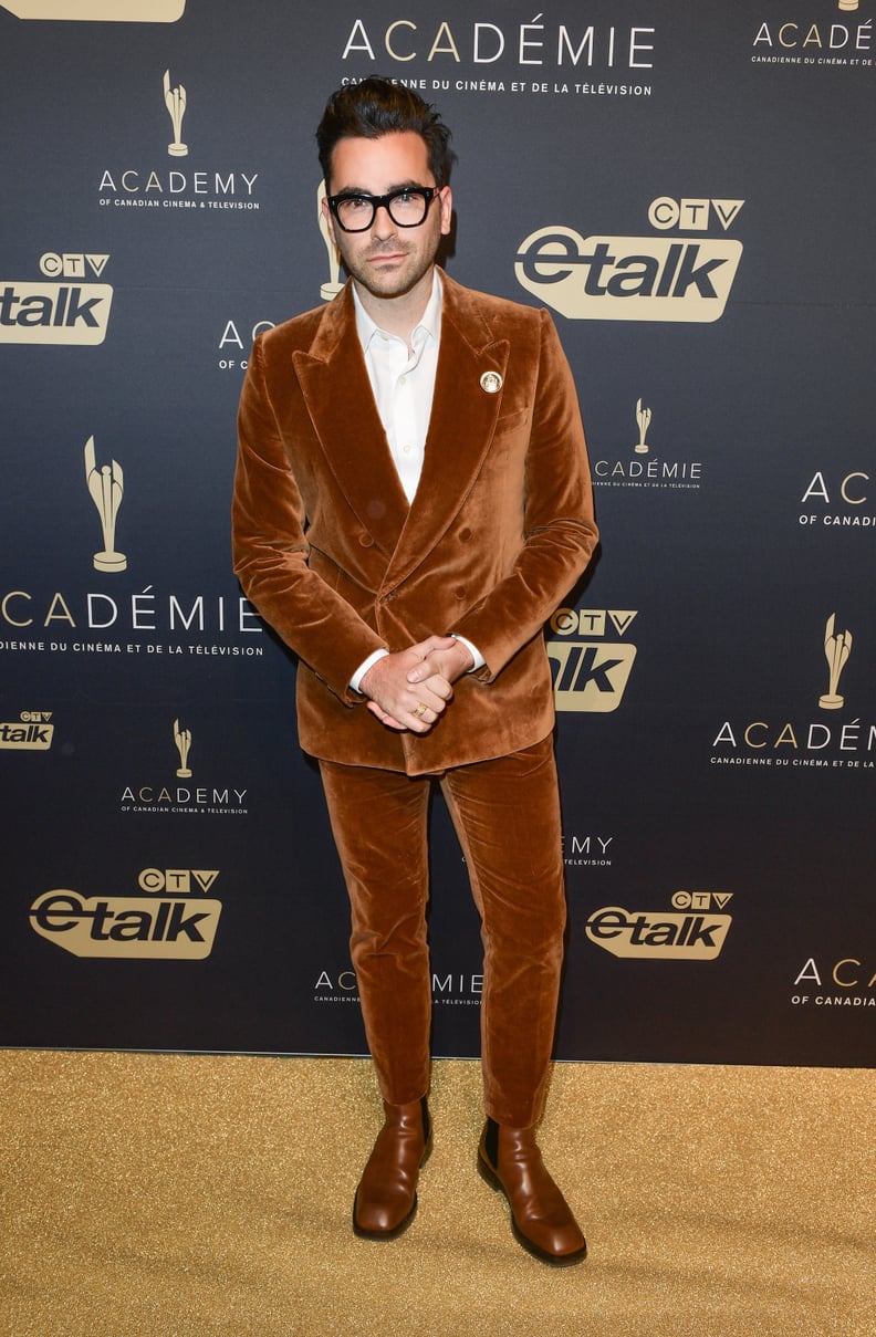 Oh, the Things I'd Do to Give Dan a Big Hug While He's Wearing This Brown Velvet Suit