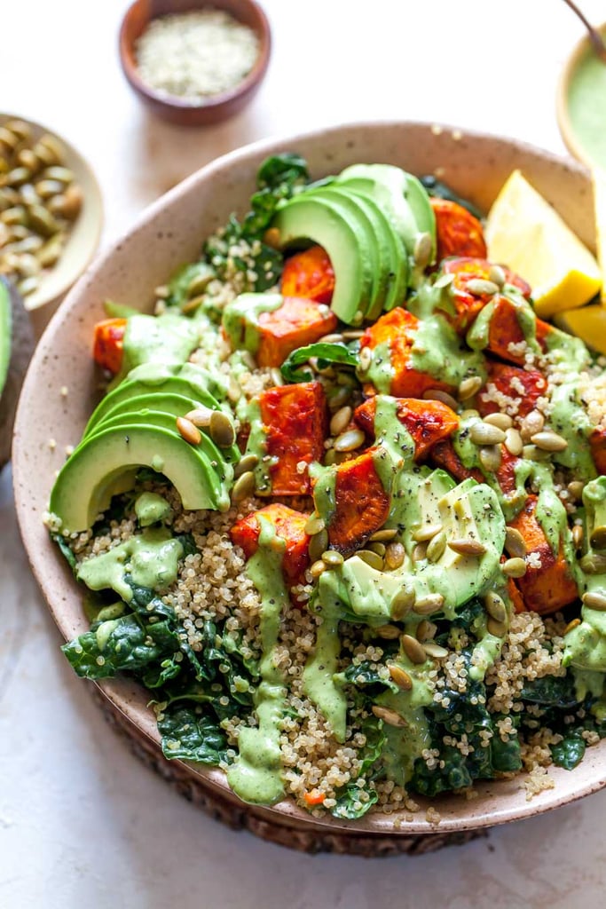 Harissa Roasted Sweet Potato Power Salad