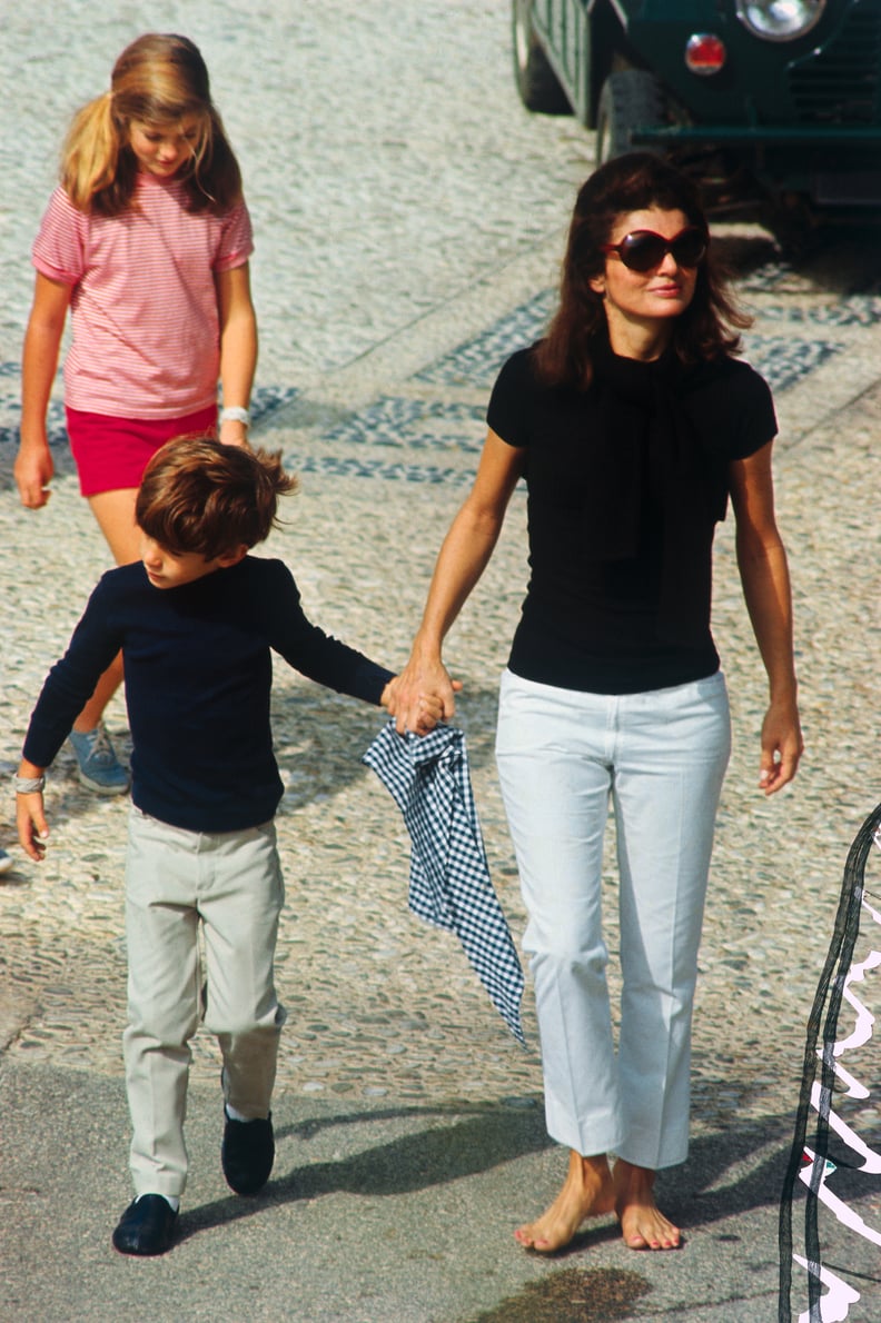 Jackie Kennedy Wearing the Look in the Late 1960s through the 1970s