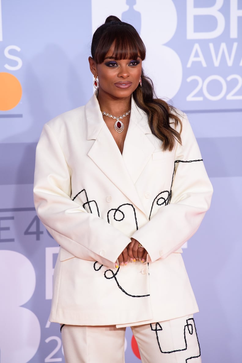 Fleur East at the 2020 BRIT Awards in London