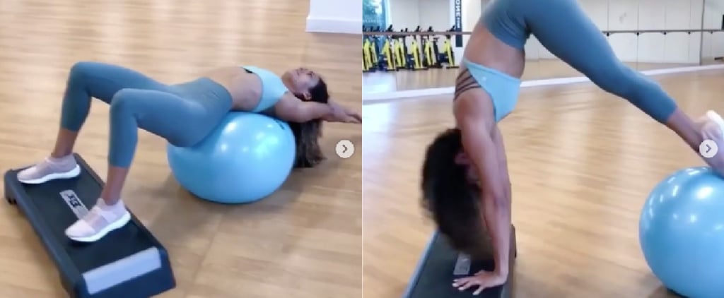 Get Your Lower Abs to Show With This Trainer's 2-Move Exercise Ball Workout
