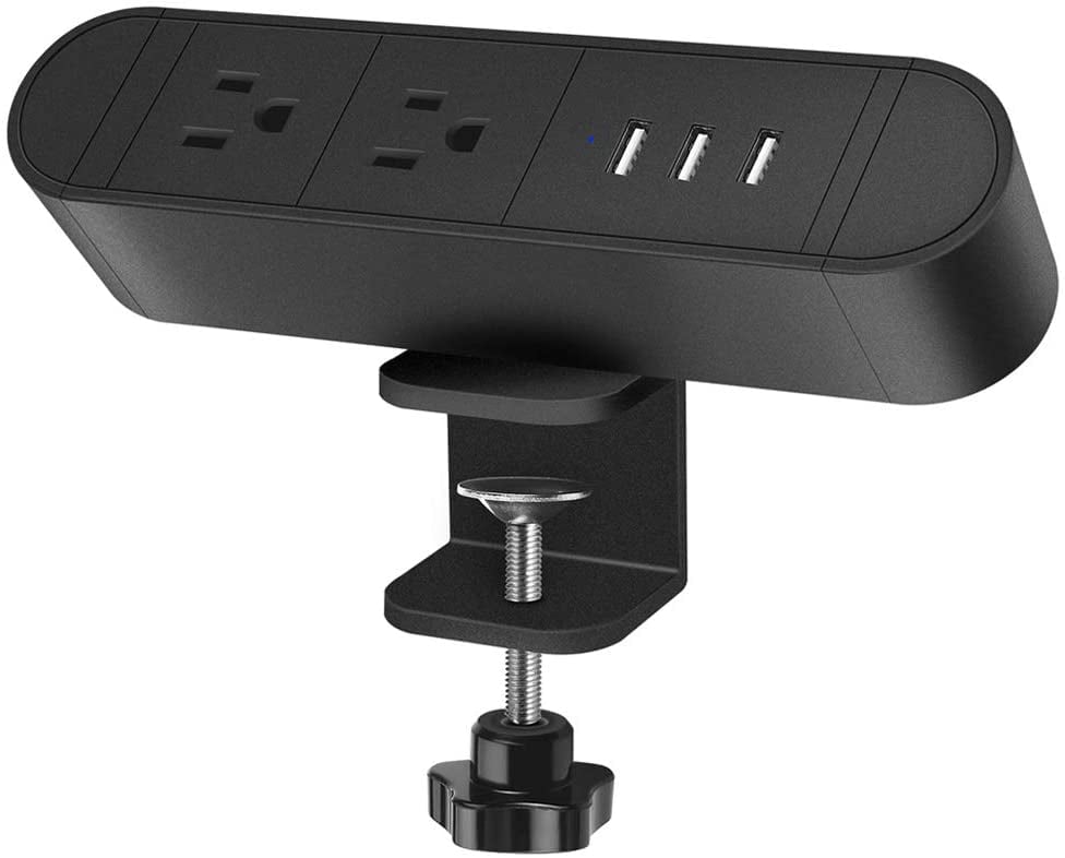 Desktop Edge Power Outlets with USB Ports