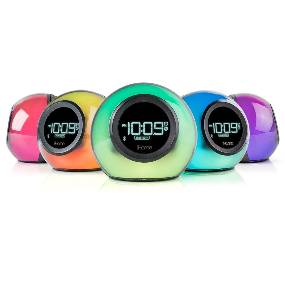 Refurbished iHome iBT29BC Bluetooth Colour Changing Dual Alarm Clock