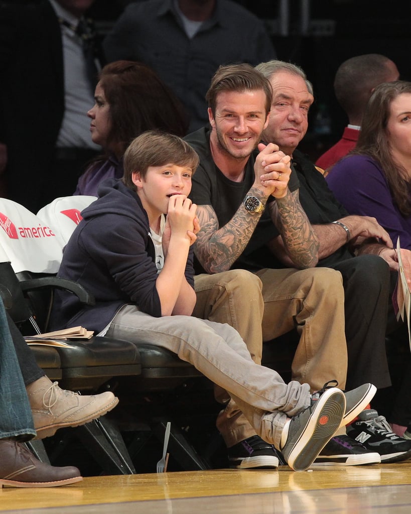 David and Brooklyn Beckham Pictures