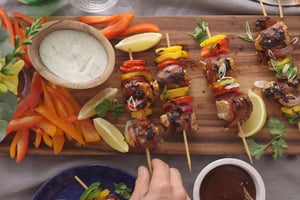 How to Make Delicious Ranch Bacon Chicken Skewers