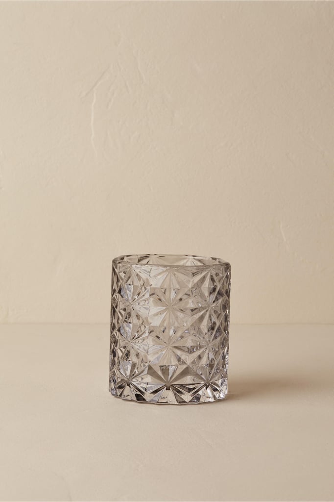 Etched Grey Votive