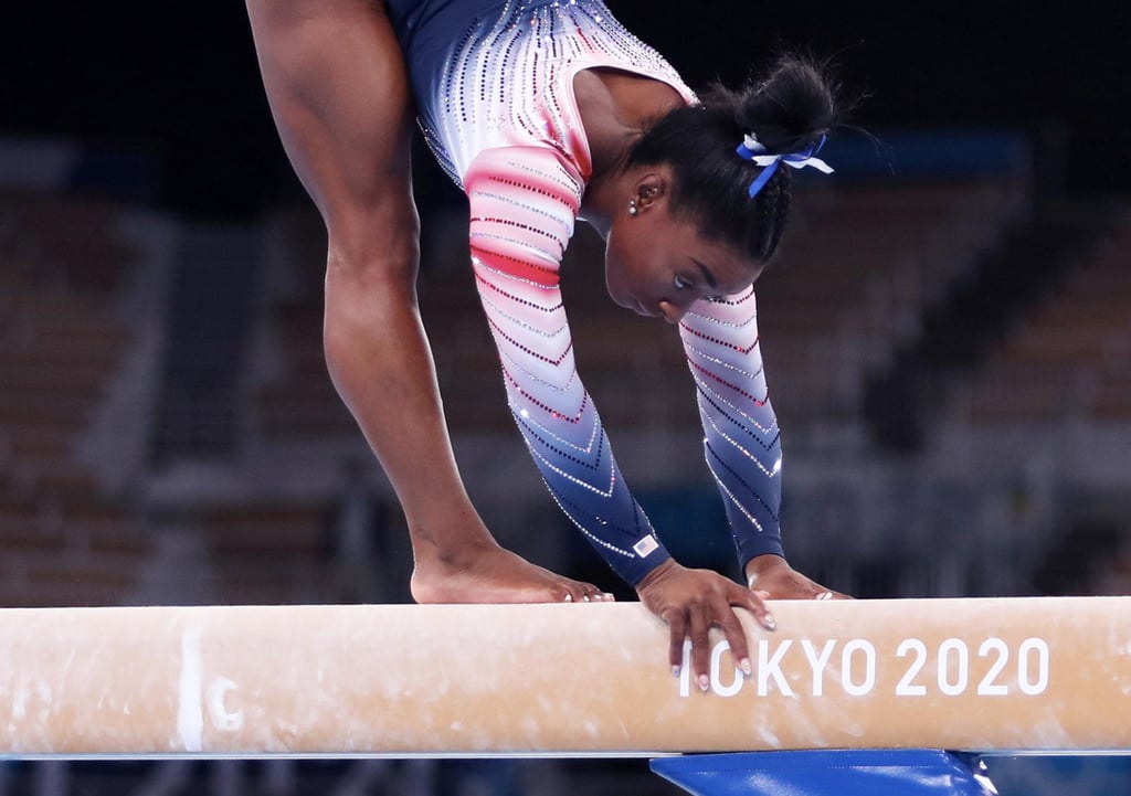 Simone Biles's Double French Manicure at the Tokyo Olympics