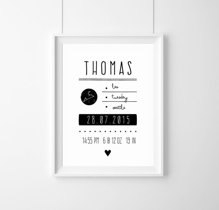 Minimalist Framed Stats