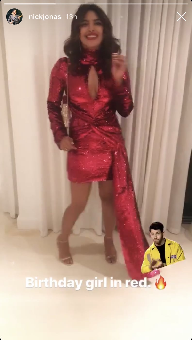 Nick's Post of Priyanka's Birthday Outfit